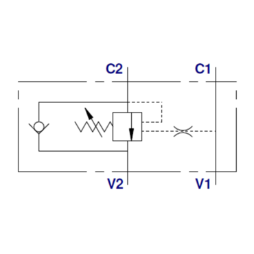 Single-acting counterbalance valve, type VBCD SE
